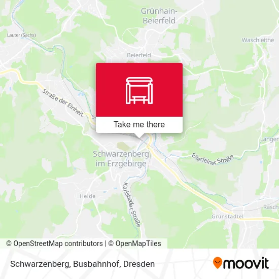 Карта Schwarzenberg, Busbahnhof