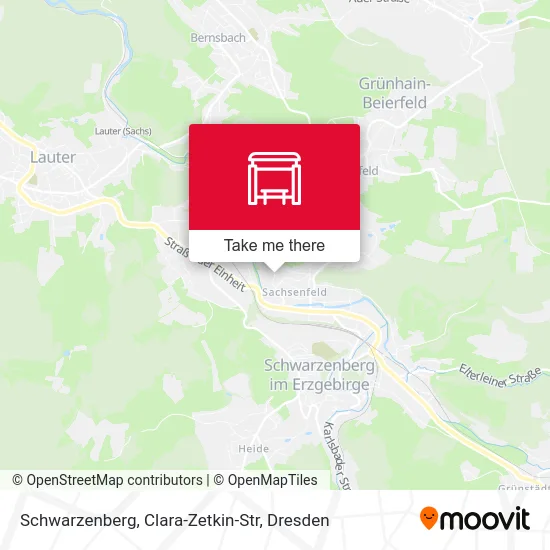 Карта Schwarzenberg, Clara-Zetkin-Str