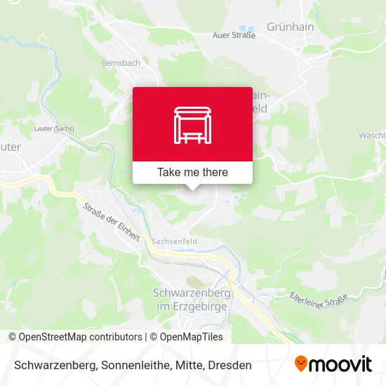 Карта Schwarzenberg, Sonnenleithe, Mitte