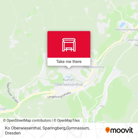 Карта Ko Oberwiesenthal, Sparingberg,Gymnasium