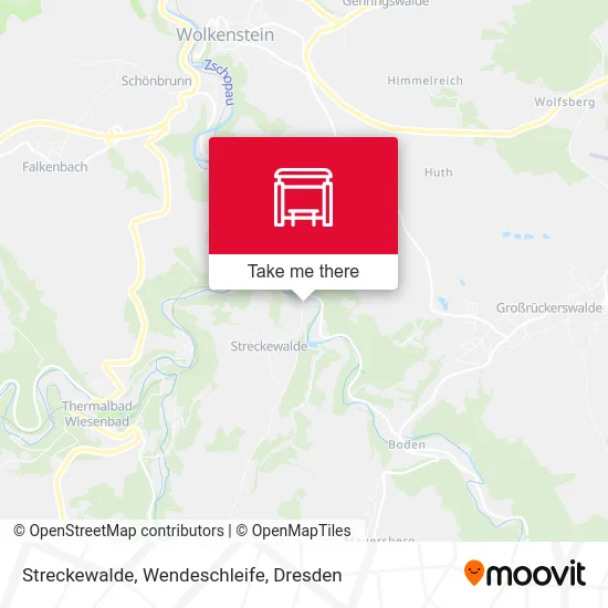 Карта Streckewalde, Wendeschleife
