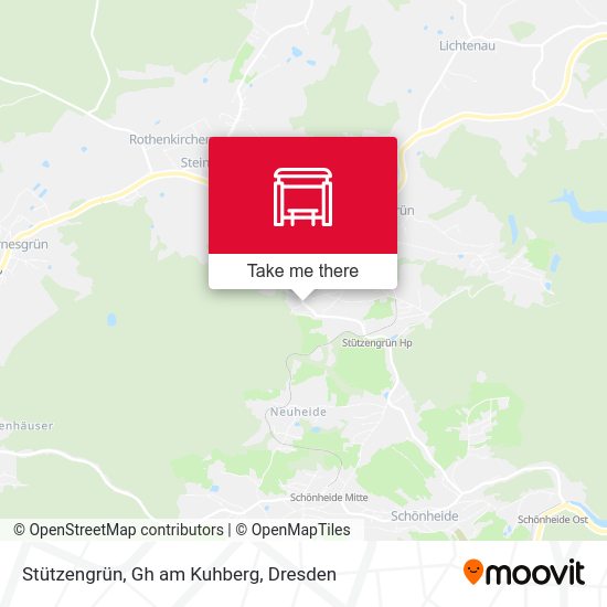 Карта Stützengrün, Gh am Kuhberg