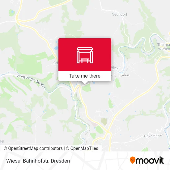 Карта Wiesa, Bahnhofstr