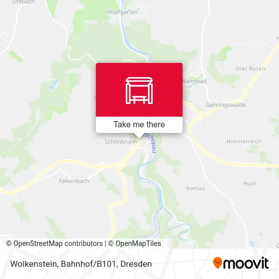 Карта Wolkenstein, Bahnhof/B101