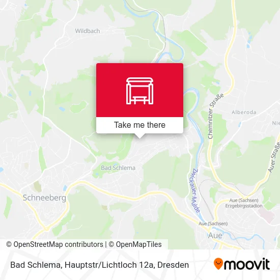 Карта Bad Schlema, Hauptstr / Lichtloch 12a
