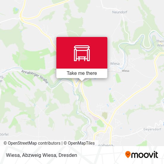 Карта Wiesa, Abzweig Wiesa