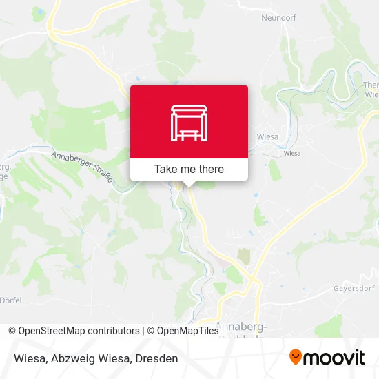 Карта Wiesa, Abzweig Wiesa