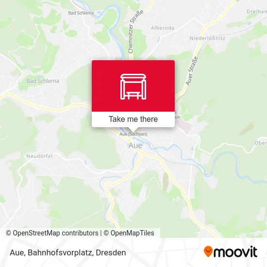 Карта Aue, Bahnhofsvorplatz