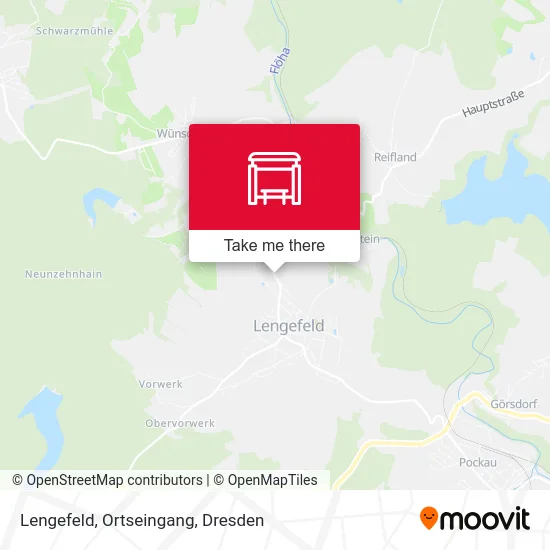 Карта Lengefeld, Ortseingang