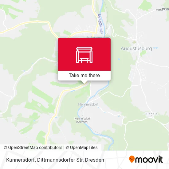 Карта Kunnersdorf, Dittmannsdorfer Str