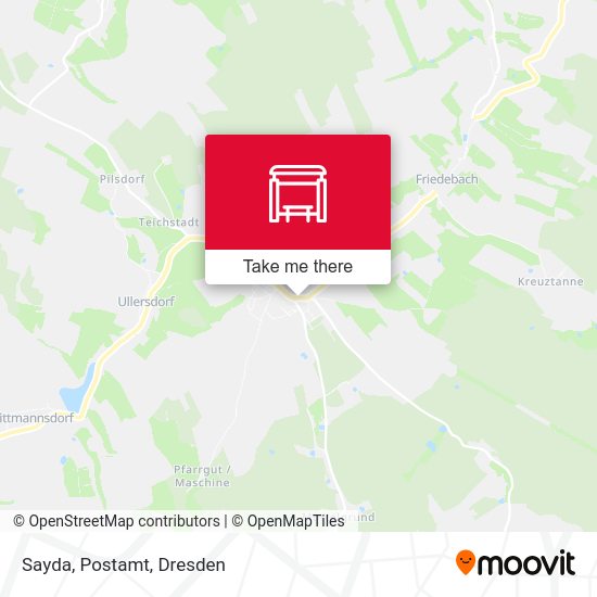 Карта Sayda, Postamt