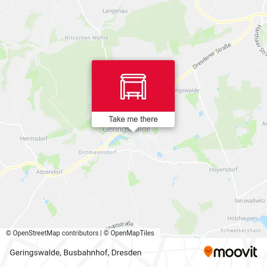 Карта Geringswalde, Busbahnhof