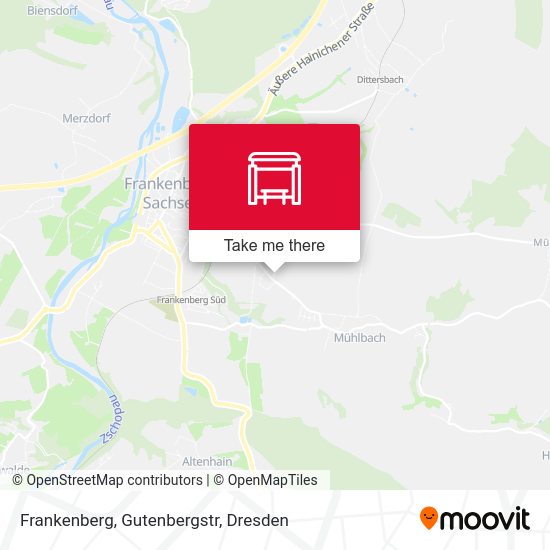 Карта Frankenberg, Gutenbergstr