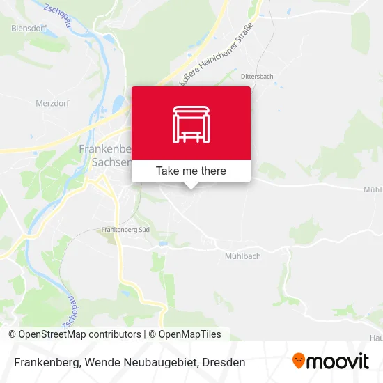 Карта Frankenberg, Wende Neubaugebiet