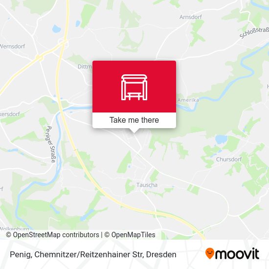 Карта Penig, Chemnitzer / Reitzenhainer Str