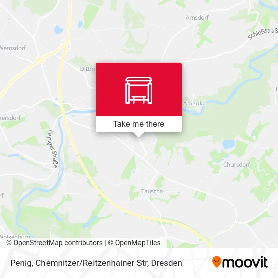 Карта Penig, Chemnitzer / Reitzenhainer Str