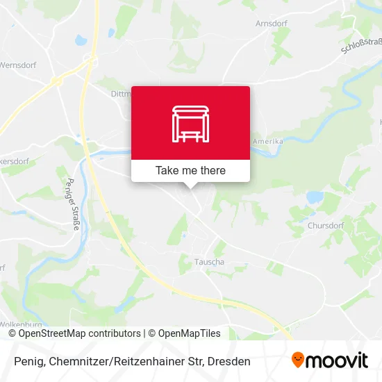 Карта Penig, Chemnitzer / Reitzenhainer Str