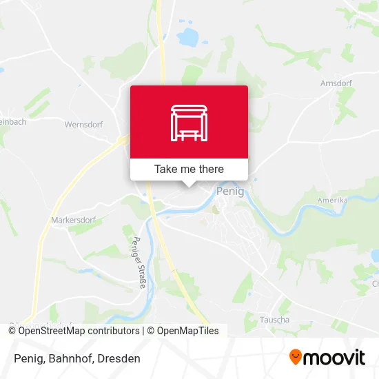 Penig, Bahnhof map