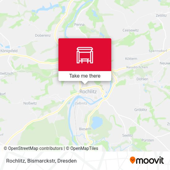 Карта Rochlitz, Bismarckstr