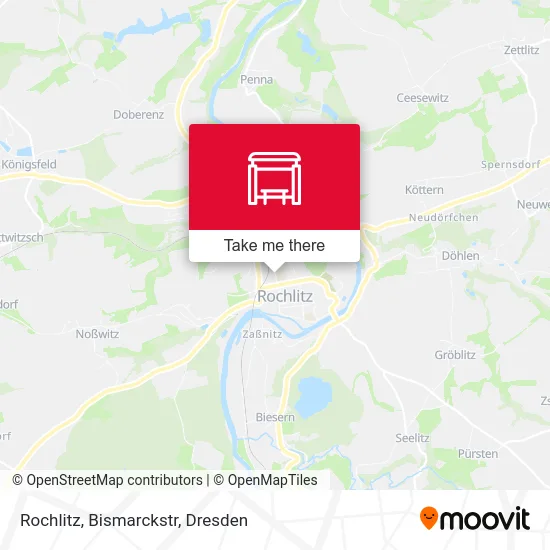 Карта Rochlitz, Bismarckstr