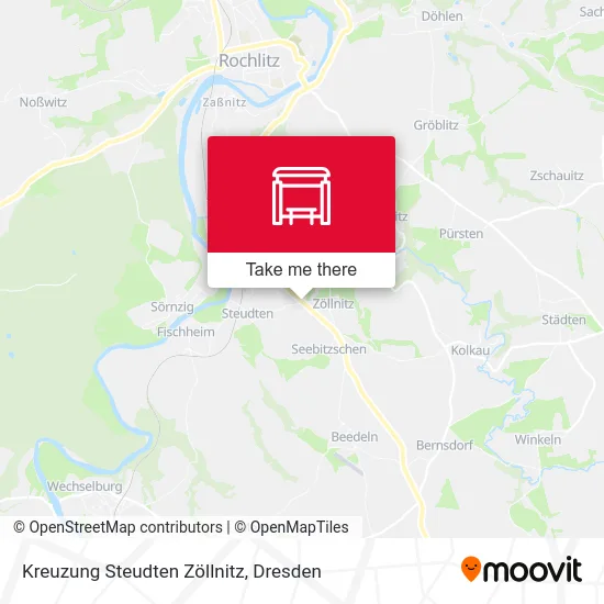 Карта Kreuzung Steudten Zöllnitz