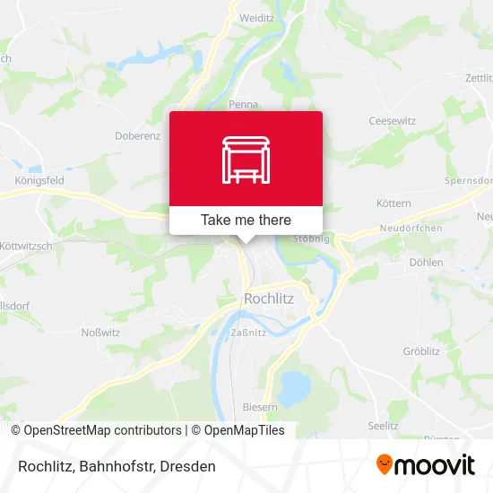 Карта Rochlitz, Bahnhofstr