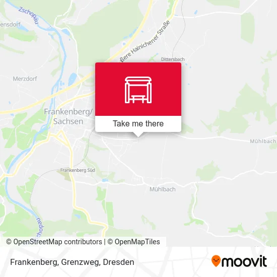 Карта Frankenberg, Grenzweg