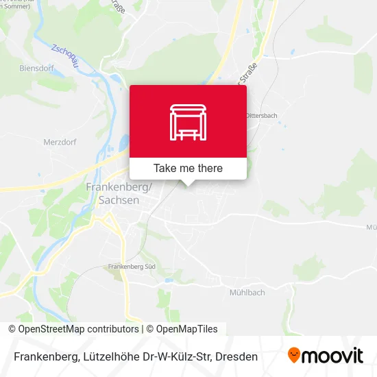 Карта Frankenberg, Lützelhöhe Dr-W-Külz-Str