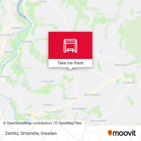 Карта Zettlitz, Ortsmitte