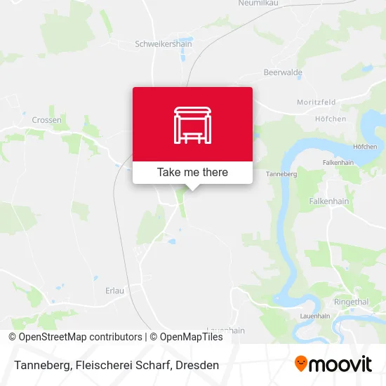 Карта Tanneberg, Fleischerei Scharf