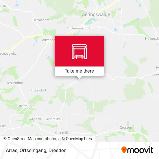 Карта Arras, Ortseingang