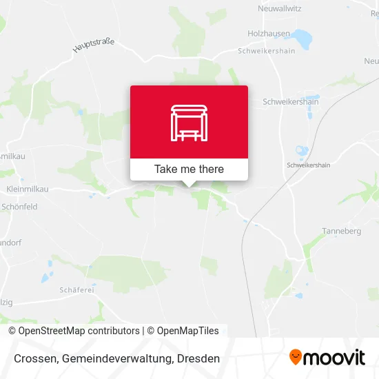 Карта Crossen, Gemeindeverwaltung