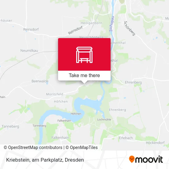 Карта Kriebstein, am Parkplatz