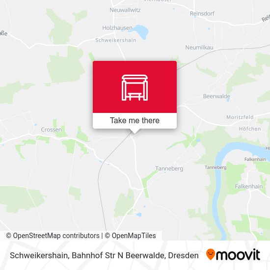 Карта Schweikershain, Bahnhof Str N Beerwalde