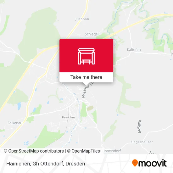 Карта Hainichen, Gh Ottendorf