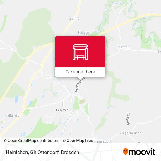 Карта Hainichen, Gh Ottendorf