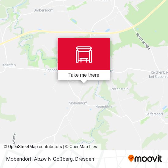 Карта Mobendorf, Abzw N Goßberg
