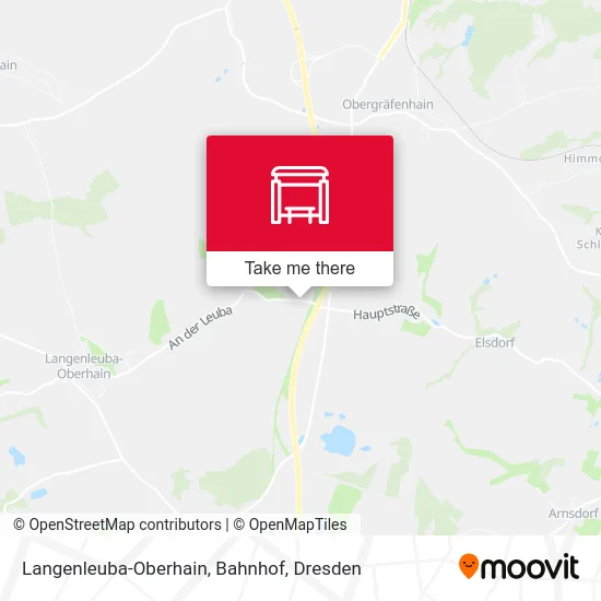 Карта Langenleuba-Oberhain, Bahnhof