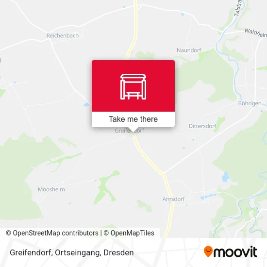 Карта Greifendorf, Ortseingang
