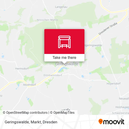 Карта Geringswalde, Markt