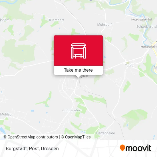 Карта Burgstädt, Post