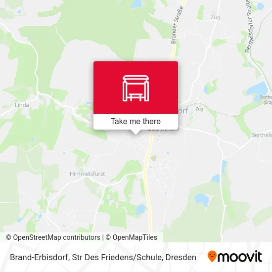 Карта Brand-Erbisdorf, Str Des Friedens / Schule