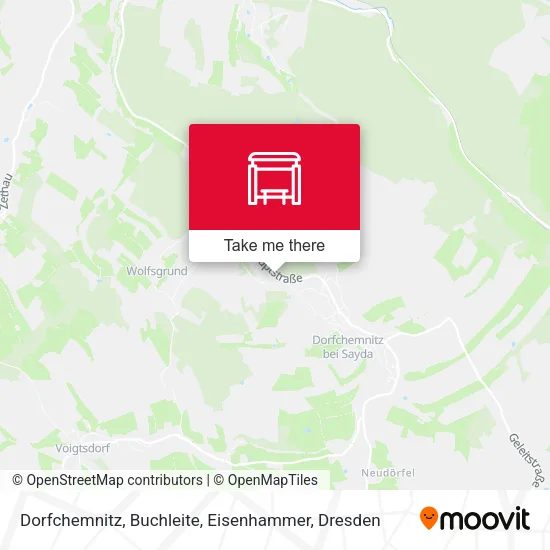 Карта Dorfchemnitz, Buchleite, Eisenhammer