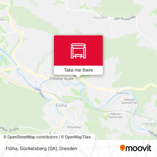 Карта Flöha, Gückelsberg (Gh)