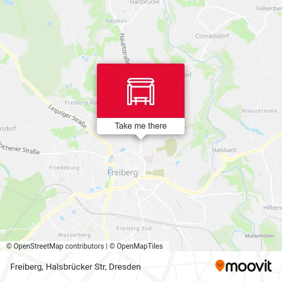 Карта Freiberg, Halsbrücker Str