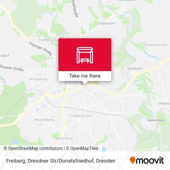 Карта Freiberg, Dresdner Str / Donatsfriedhof