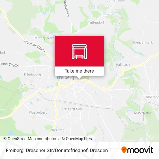 Карта Freiberg, Dresdner Str / Donatsfriedhof