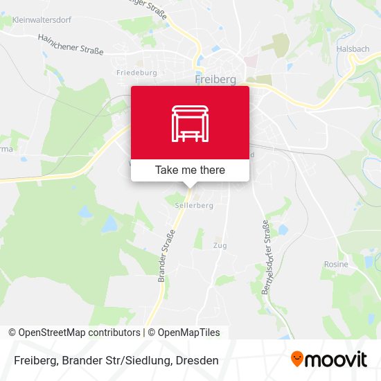 Карта Freiberg, Brander Str/Siedlung