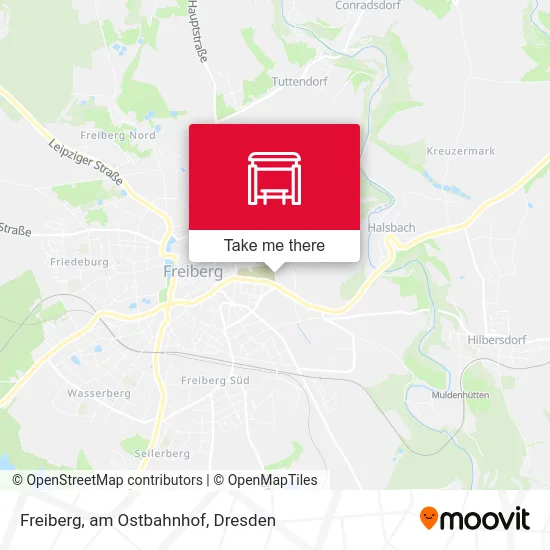 Карта Freiberg, am Ostbahnhof