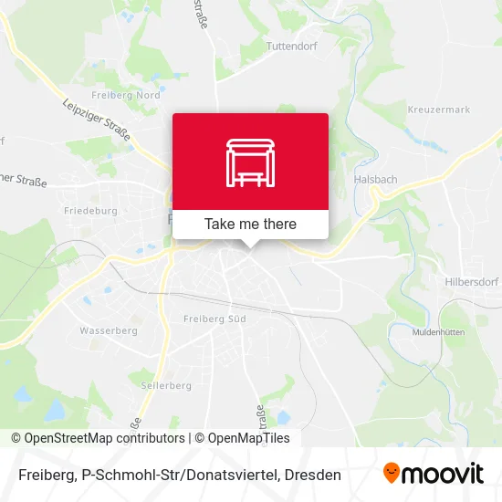 Карта Freiberg, P-Schmohl-Str / Donatsviertel